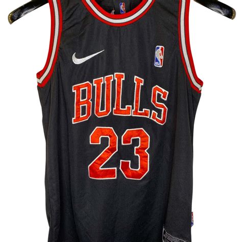 NBA / Nike Mens Michael Jordan Bulls Jersey Size 14 Black / Red (s)