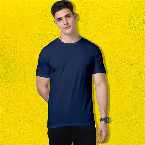 Navy Supima Tshirt: Luxury Cotton Tee for Men - Shop Now – Haanum