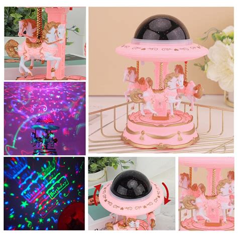 Buy LED Rotating Star Light Projector Merry-go-round Music Boxes Online ...