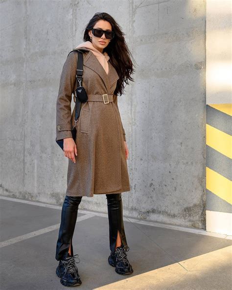 Chocolate Brown Wool Coat for Women Fall Outerwear Womens - Etsy UK