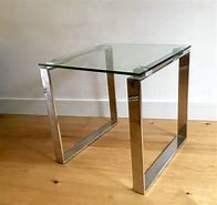 Image result for Modern Chrome Side Table