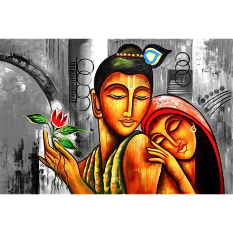 DecoreMantra Radha Krishna Scenery Wallpapers : Amazon.in: Home Improvement