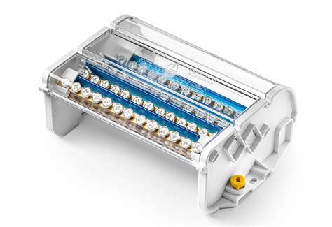 Czterobiegunowy modułowy blok rozdzielczy 4x (8x25 mm², 4x35 mm², 1x50 ...