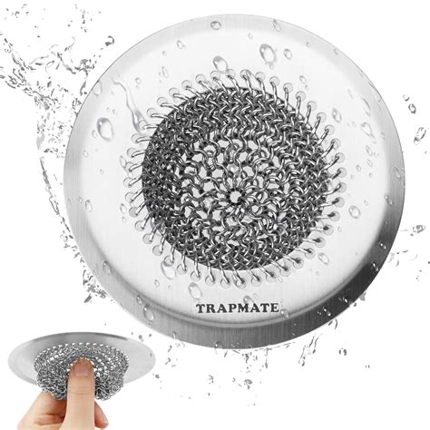 Kitchen Sink Drain Strainer, Flexible Sink Strainer with Stopper, 304 ...