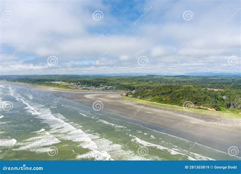 Aerial View of the Beach at Seabrook, Washington in June 2023 Stock ...