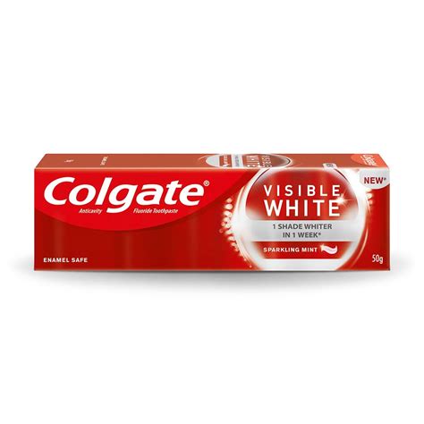 Colgate Visible White Teeth Whitening Toothpaste, 50gm – ClickOnCare