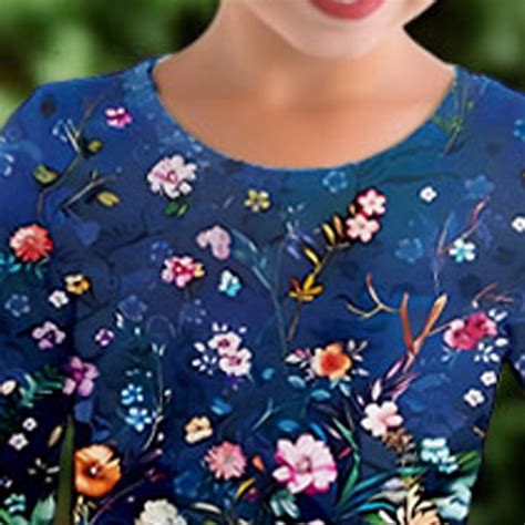 Easter Girls' 3D Floral Graphic Dress Long Sleeve 3D Print Summer Fall ...
