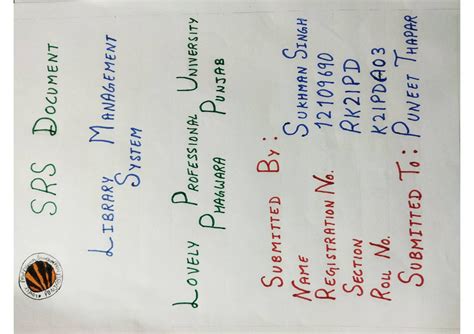 SRS library management system - Software Engineering - Studocu