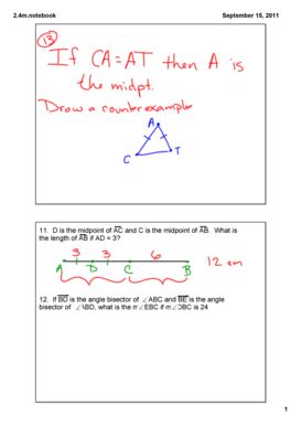 Fillable Online www2 moundsviewschools 11D is the midpoint of AC and C ...