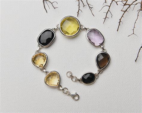 Silver Multi-Stone Bracelet III – Totapari