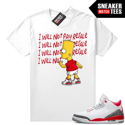 Sneaker Clothing Fire red 3s | Fire Red Sneaker tees