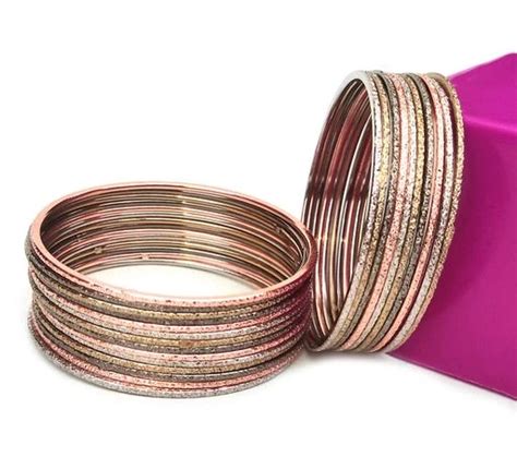 fcity.in - Oxidised Metal Design Multi Color Bangles Set Pack Of 24 ...