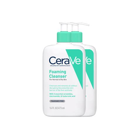 CeraVe Foaming Cleanser 473 ml (Pack of 2) - Cureka - Online Health ...