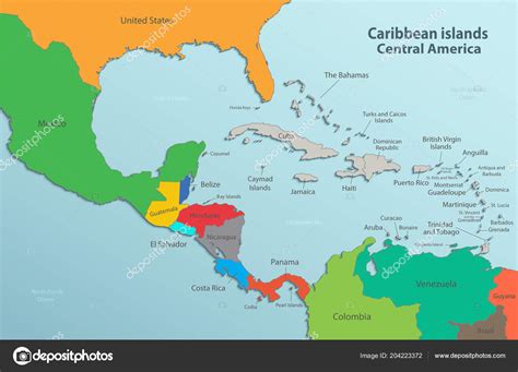 Mapa Politico Del Caribe