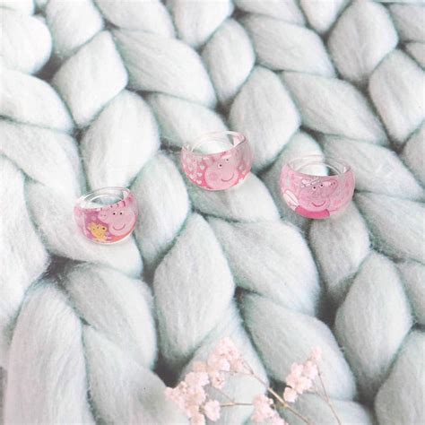 Lil Diva Peppa Pig Finger Rings Pack Of 3 — Toycra