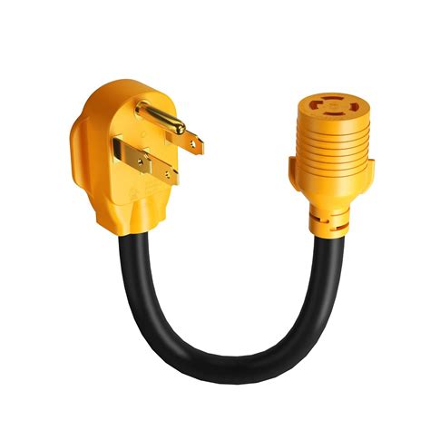 NEMA 14-50P to L14-30R Generator Transfer Switch Adapter Cord UL Listed, 240V/120V Generator to ...