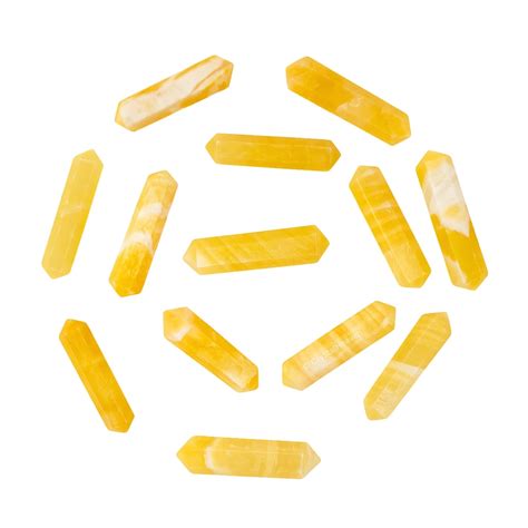 Yellow Calcite Pencil Points - Premium Crystal Pencil Points
