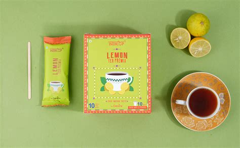 Indicup Lemon Tea Instant Premix, Pack of 2-20 sachets - Instant tea ...