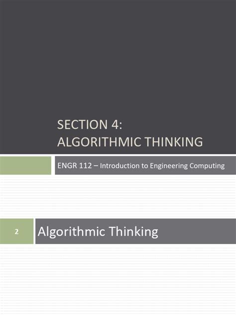 Image result for Algorithmic Thinking Definition