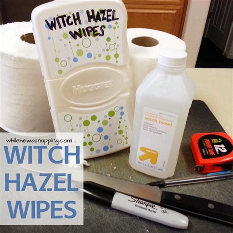 DIY Witch Hazel Wipes | While He Was Napping