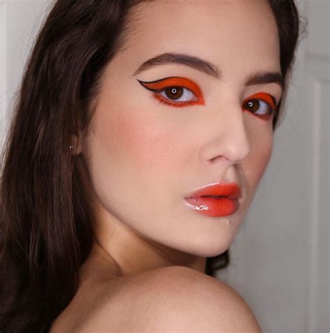 Image result for All Orange Makeup Tutorial
