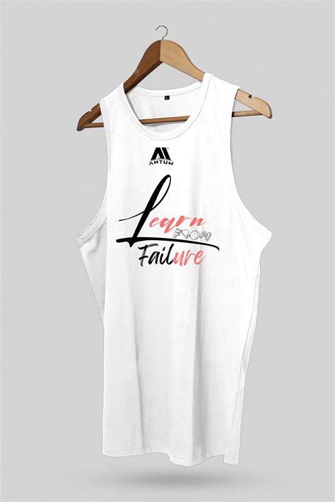 White Colour Sleeveless T-shirt (Lycra material) – Antum Apparels