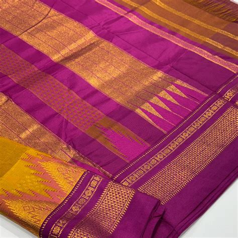 Masrai Cotton Ilkal Saree | Temple Border | Raj Silk Villa