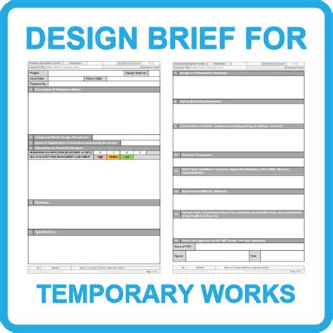 Image result for Temporary Works Design Brief