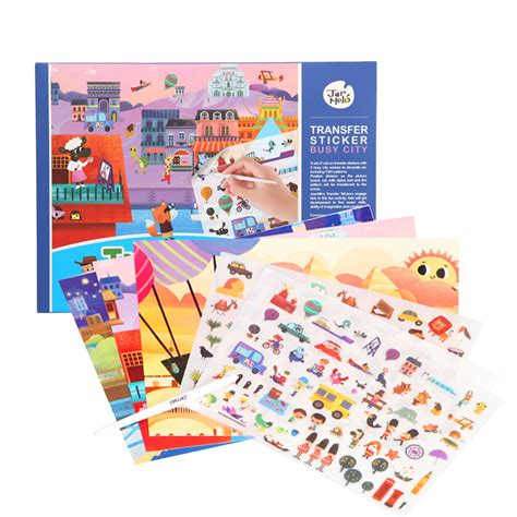 Jar Melo Transfer Sticker Scenes Pads -Busy City | Buy Online at — Toycra
