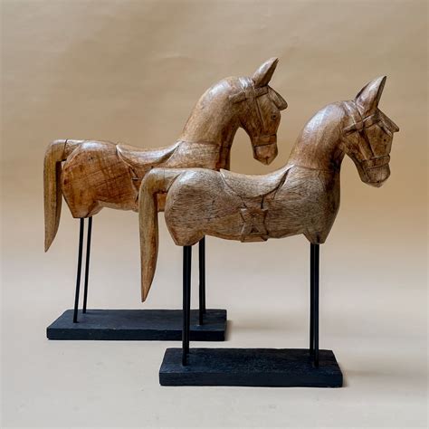 Buy Leopold Wooden Horse Sculpture (Large) - Home Artisan