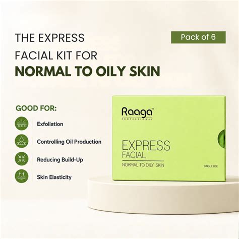 Raaga Express Facial Kit 35g | Normal to Oily Skin – Raaga Professional