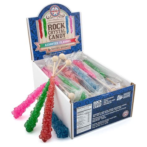 Buy Rock Crystal Candy - Assorted Flavors (Assorted Flavors, 24 Count ...