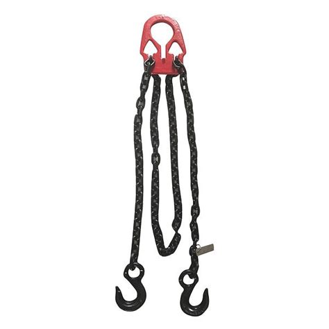 Dayton Chain Sling, G80, Adj Link, Aly Stl, 6 ft L 4PGW1 | Zoro