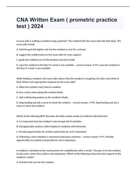 CNA Practice Test 4 的图像结果