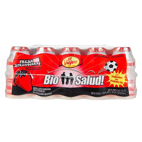 El Viajero Bio Salud Drink Strawberry Probiotic Beverage | BJ's ...