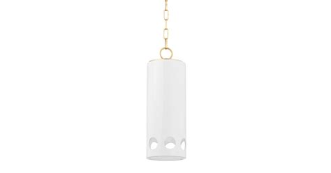 Mitzi H705701-AGB/CGW Jean 6" Wide Mini Pendant | Ferguson Home