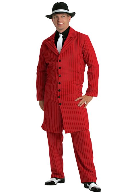Red Gangster Men's Zoot Suit Costume