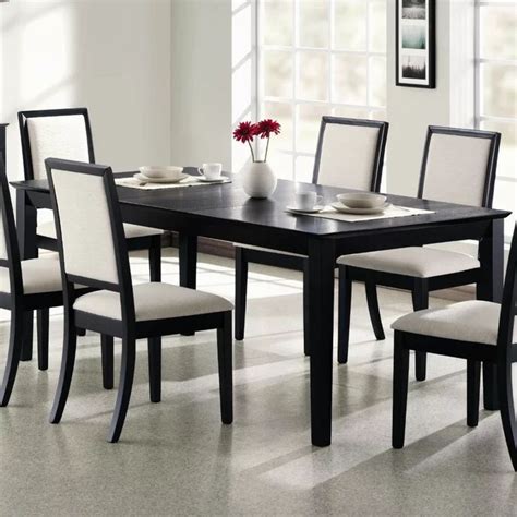 dining room sets in black