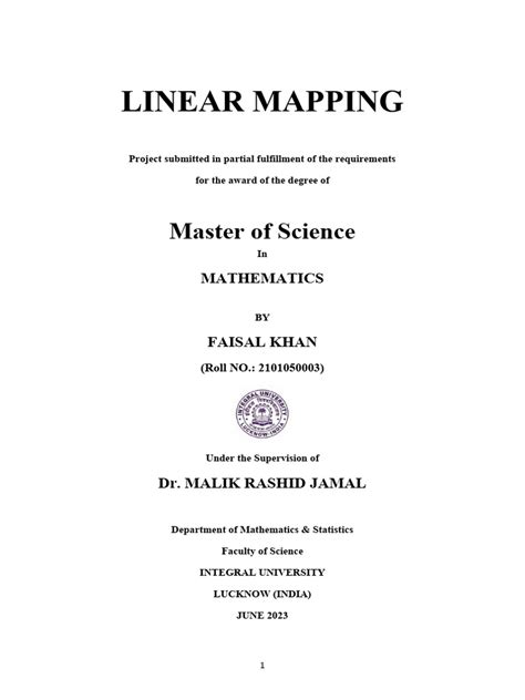 Image result for Linear Mapping Example