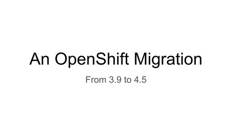 Image result for OpenShift Migration Approach