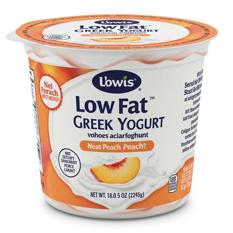 Lowfat Peach Greek Yogurt