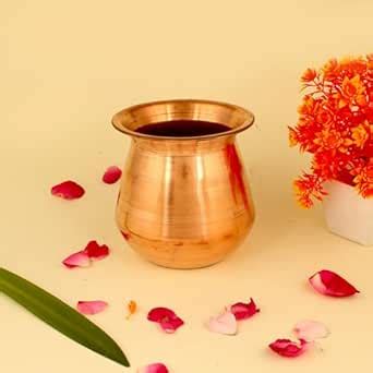 Gyarsilal's Copper Lota/Kalash/Storage & Serving Water Pot for Pooja ...