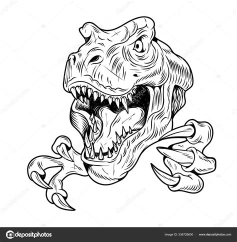 T Rex Head Clip Art at Layla Rowland blog