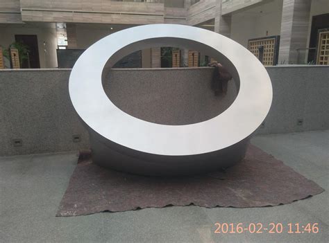 不锈钢雕塑——“日晷”制作完成-网站公告_滨州宏景雕塑有限公司