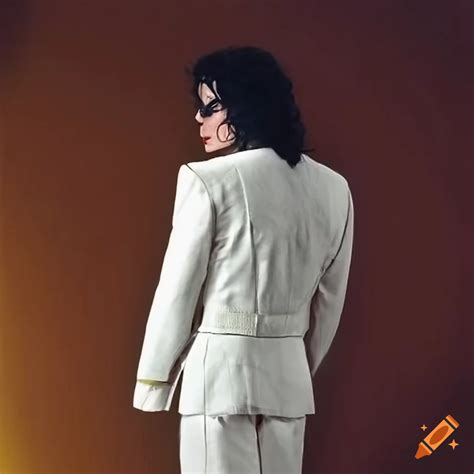 Photo of michael jackson in a white suit