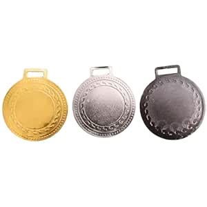 2 Inch Diameter Olympic Designed Medals, Gold, Silver, Brown, Set of 3 ...