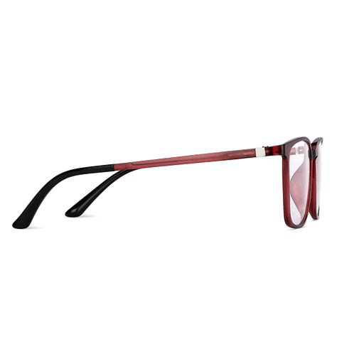 Maroon Black Full Rim Square Lenskart Air Flex LA E13780-C2 Eyeglasses