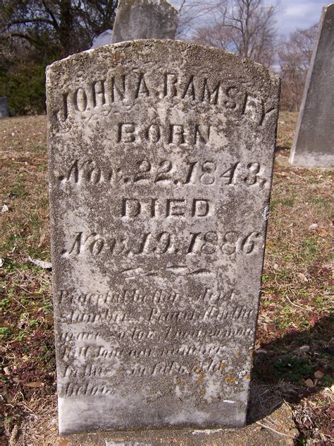 John Andrew Ramsey (1843-1886) - Find a Grave Memorial