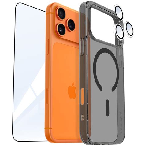Vaku Luxos 3-in-1 Combo Glassy MagPro Mobile Case + Tempered Glass ...