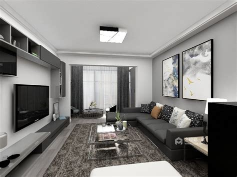 欧式风格别墅浪漫白色豪华型140平米以上客厅效果图_齐家网装修效果图